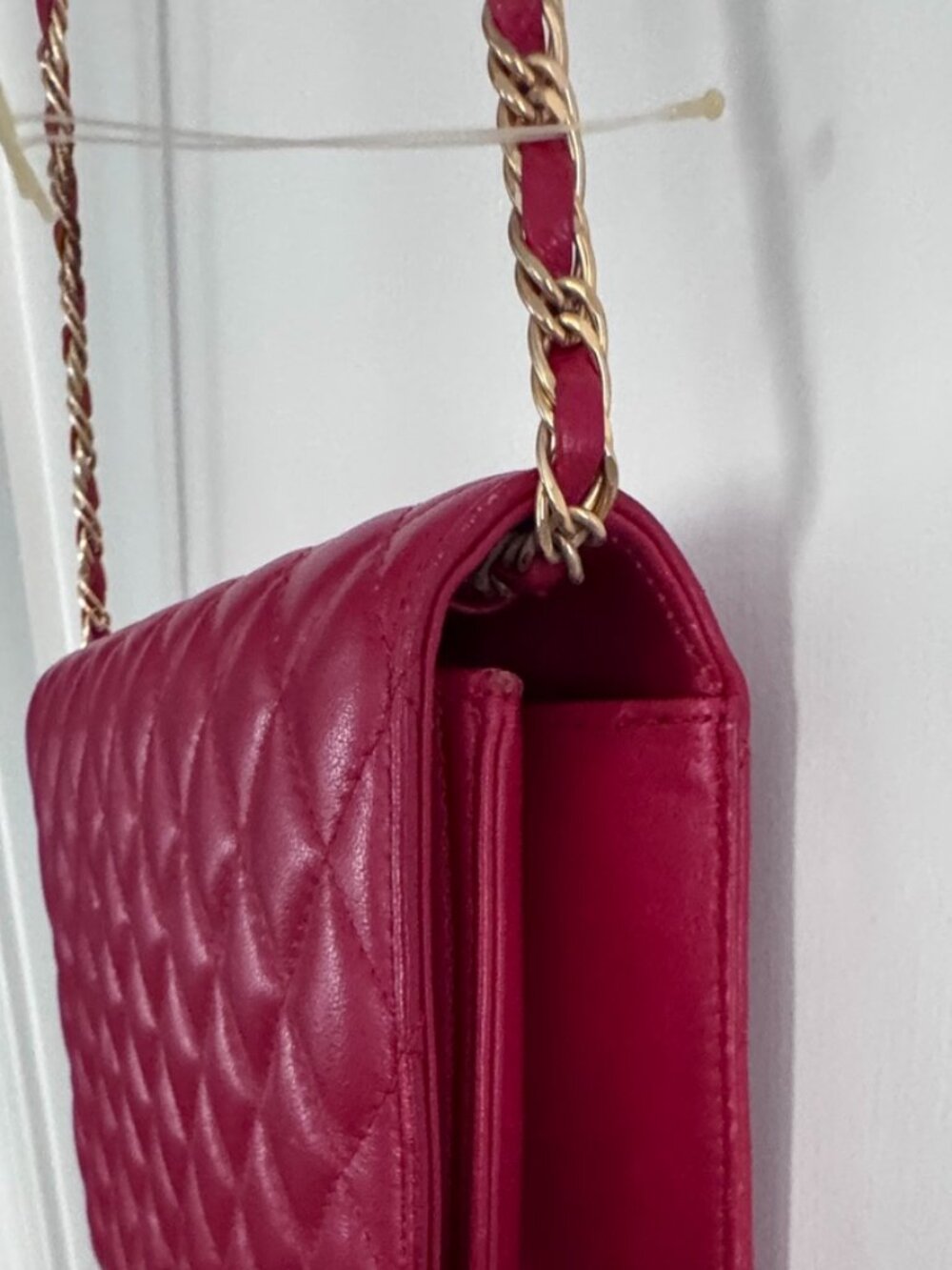 Jay Herbert of New York, Authentic Vintage Quilted Red Leather Handbag,New w/Tag - Picture 9 of 11